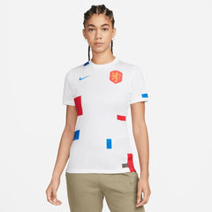 Netherlands Women's EC22 Away Soccer Jersey - White-Soar 