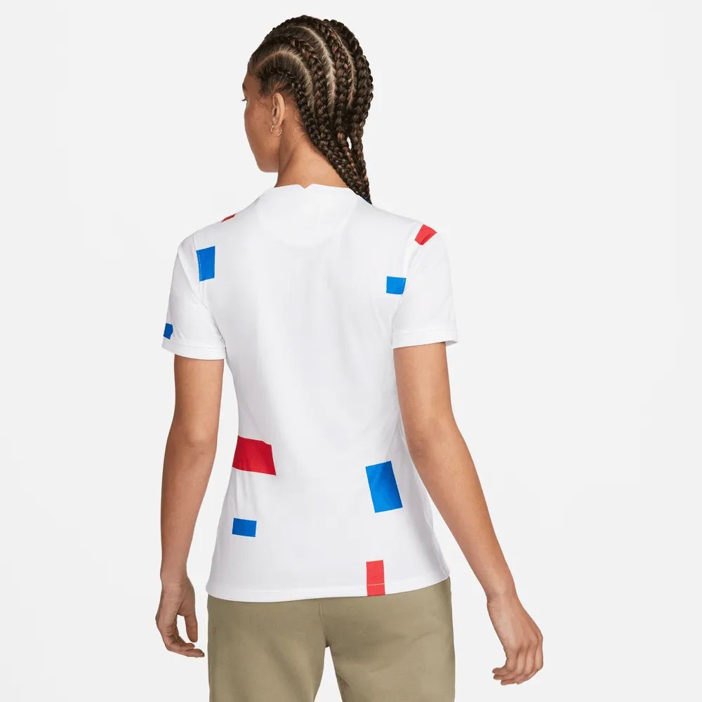 Netherlands Women's EC22 Away Soccer Jersey - White-Soar 
