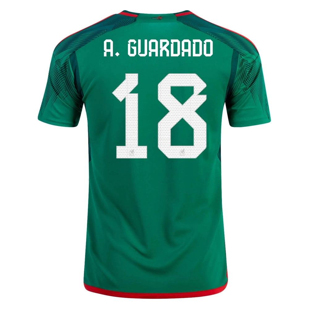 2022-23 Mexico Home Soccer Jersey - Green-Red