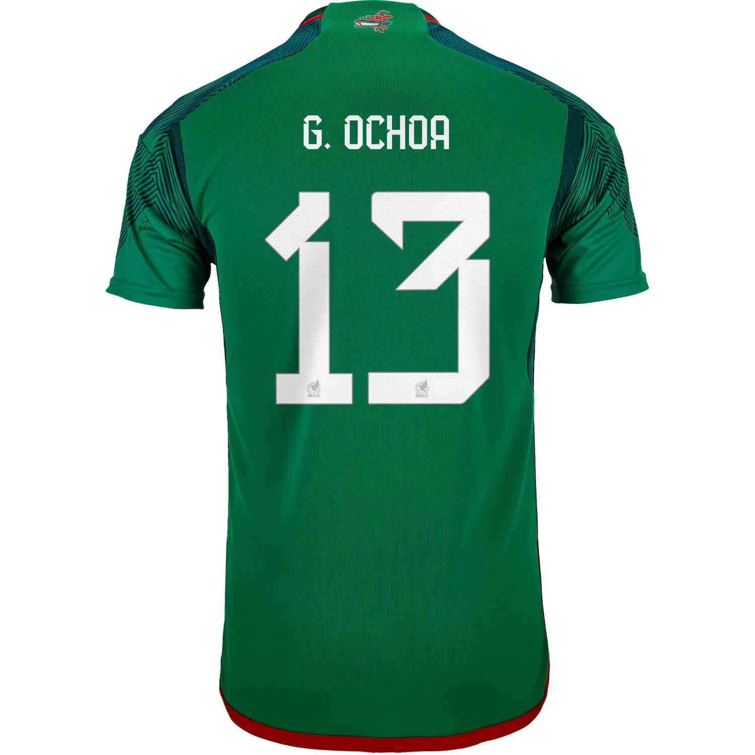 2022-23 Mexico Home Soccer Jersey - Green-Red