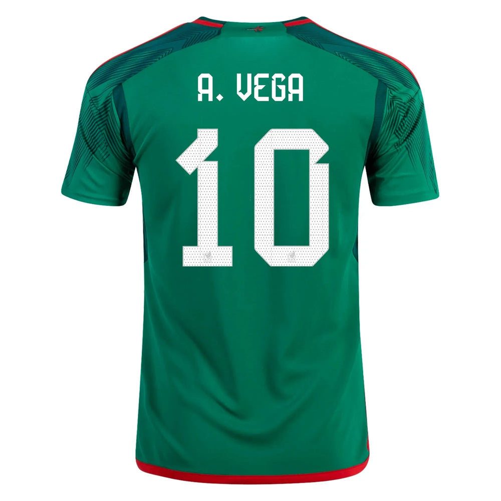 2022-23 Mexico Home Soccer Jersey - Green-Red