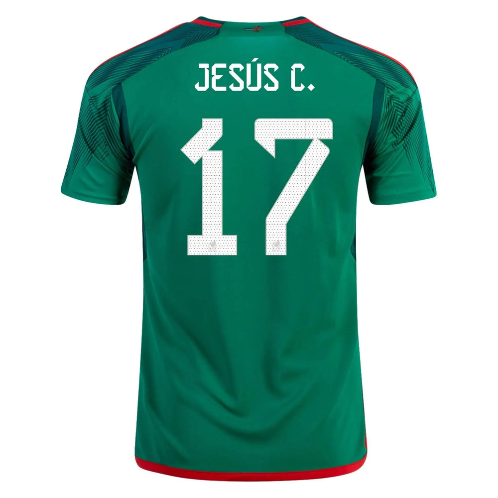 2022-23 Mexico Home Soccer Jersey - Green-Red