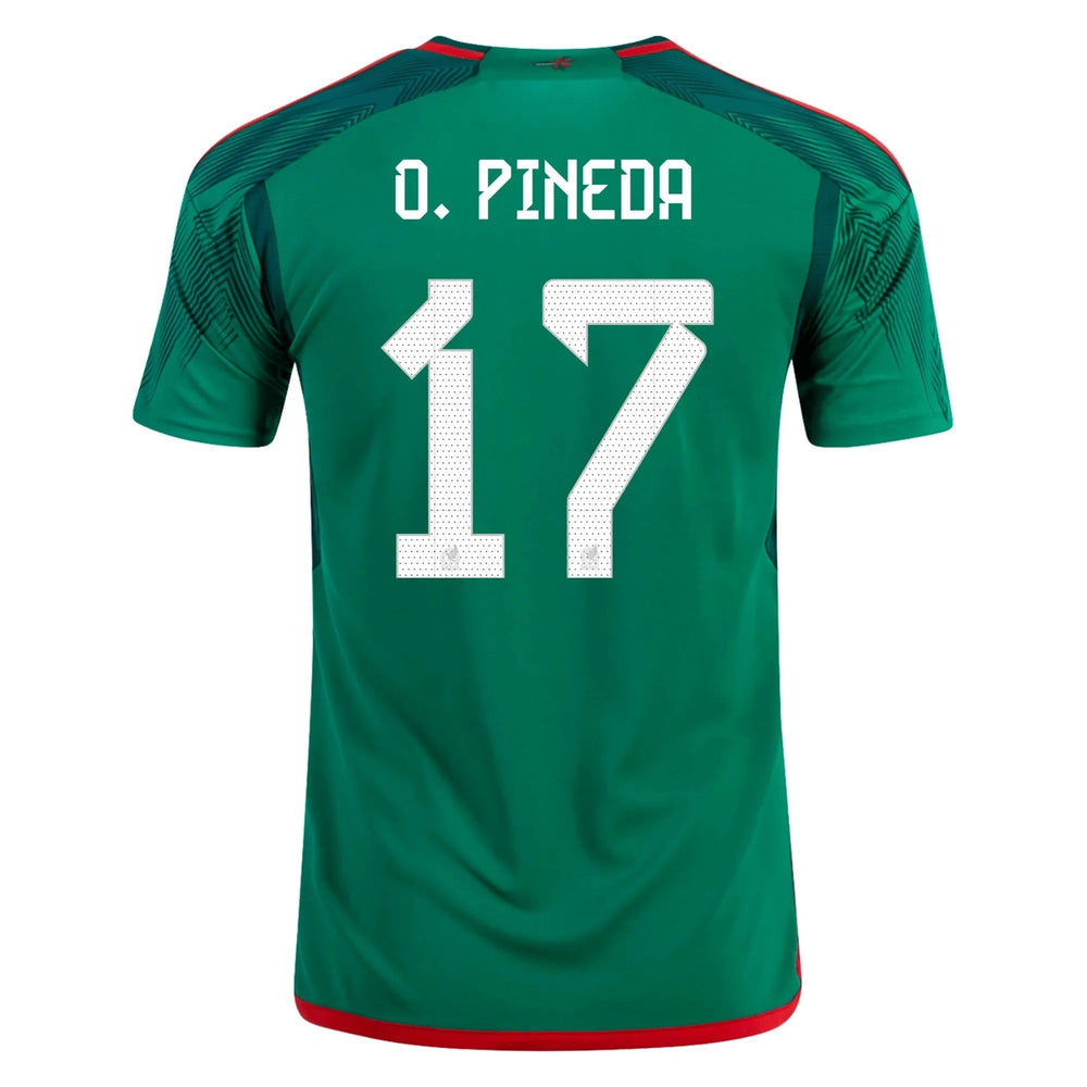 2022-23 Mexico Home Soccer Jersey - Green-Red