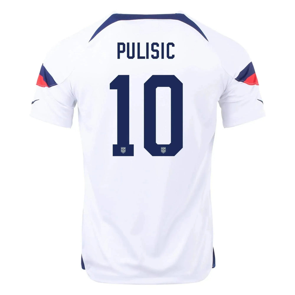 2022-23 USA Home Youth Soccer Jersey White-Loyal Blue 