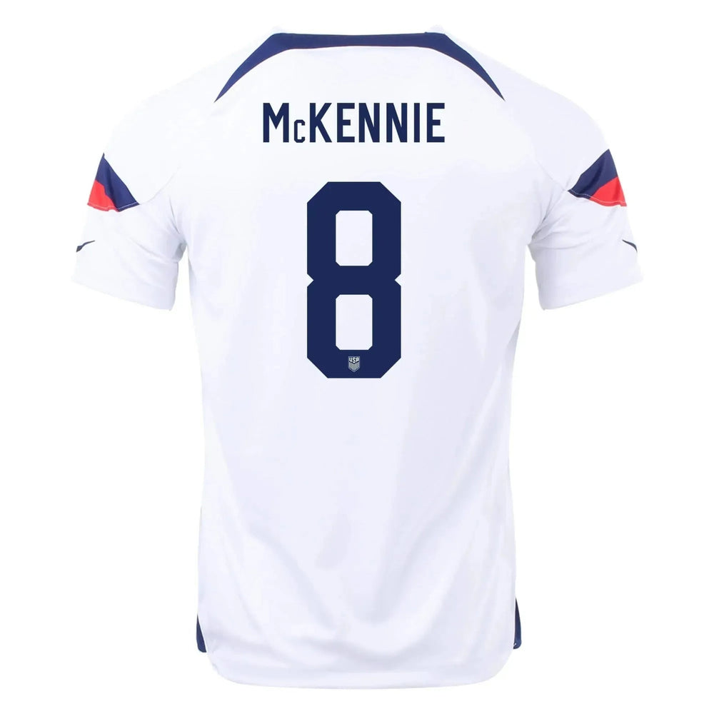2022-23 USA Home Youth Soccer Jersey White-Loyal Blue 