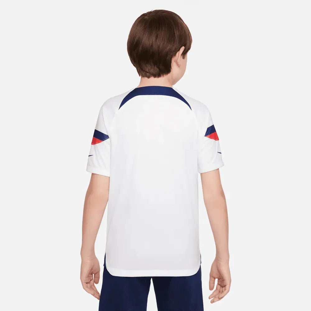 2022-23 USA Home Youth Soccer Jersey White-Loyal Blue 