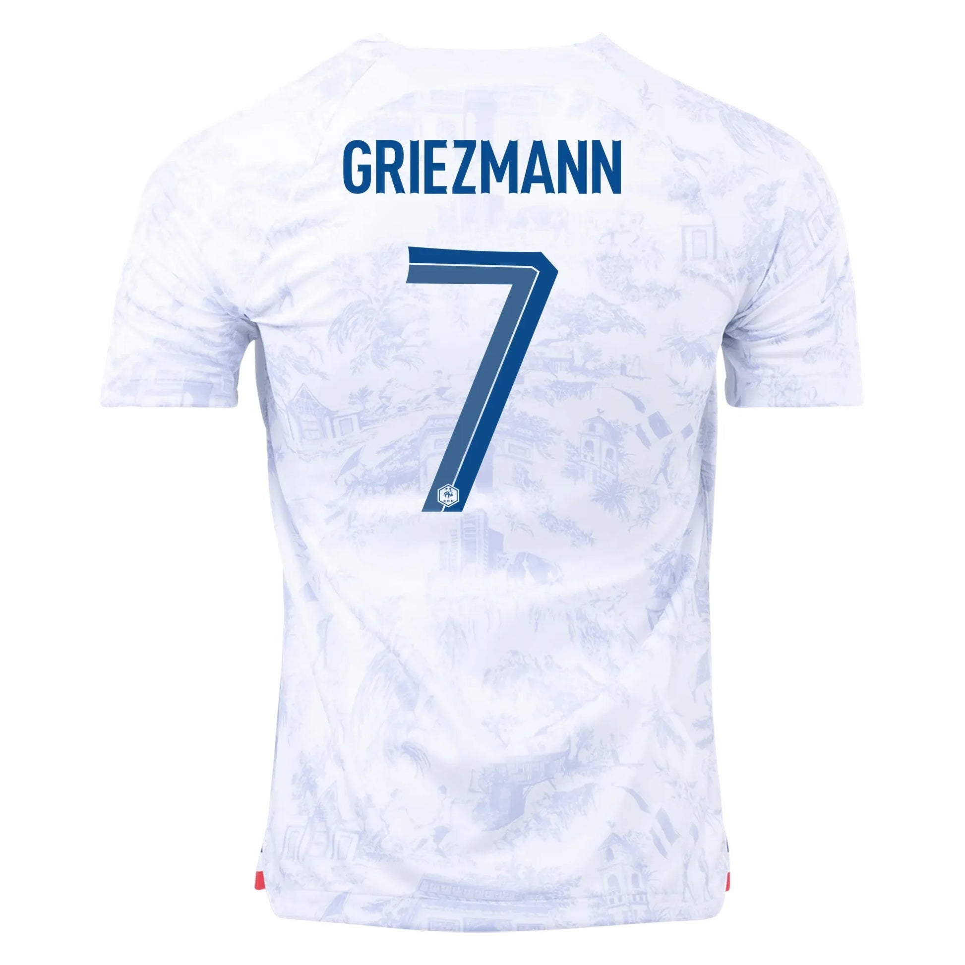 2022-23 France Women's Away Soccer Jersey - White Royal