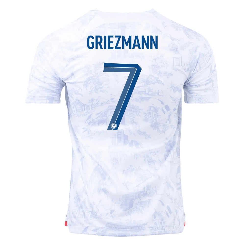 2022-23 France Women's Away Soccer Jersey - White Royal