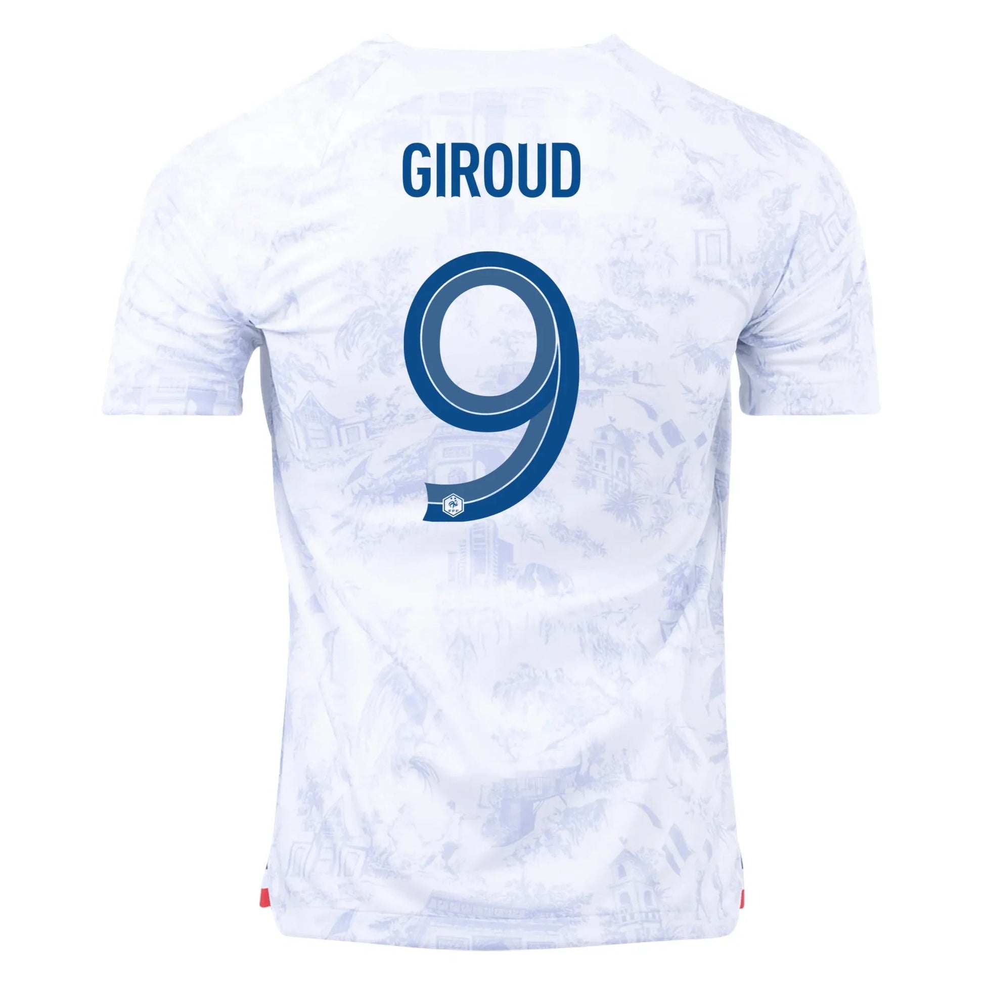 2022-23 France Women's Away Soccer Jersey - White Royal