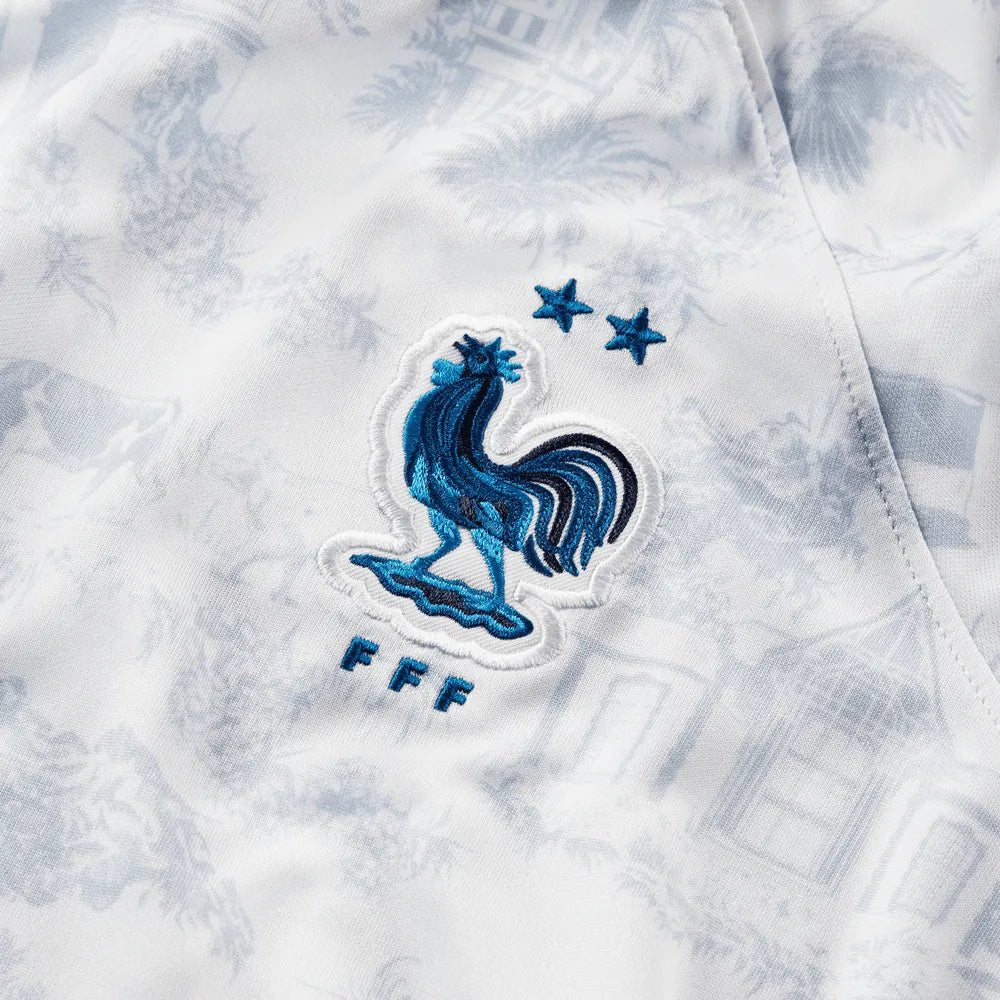 2022-23 France Women's Away Soccer Jersey - White Royal