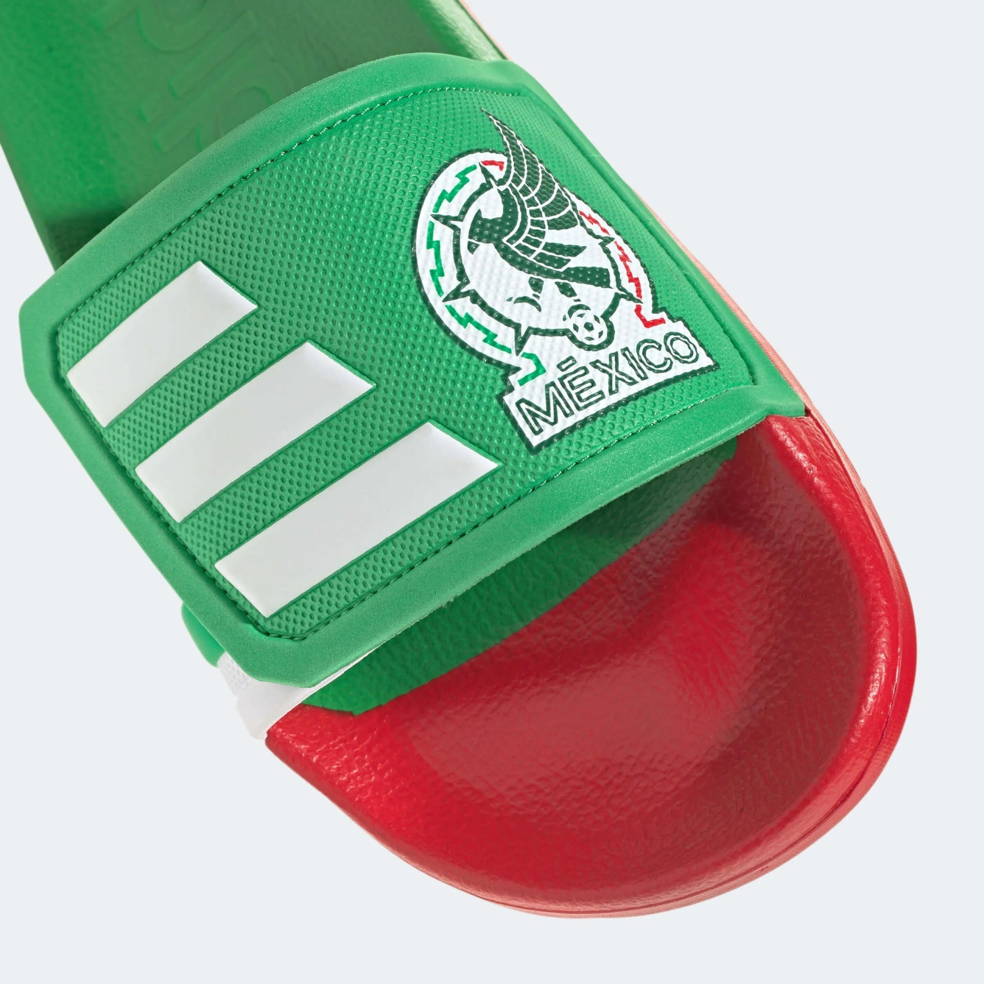 Mexico Adilette TND Soccer Slides - Green-White-Red