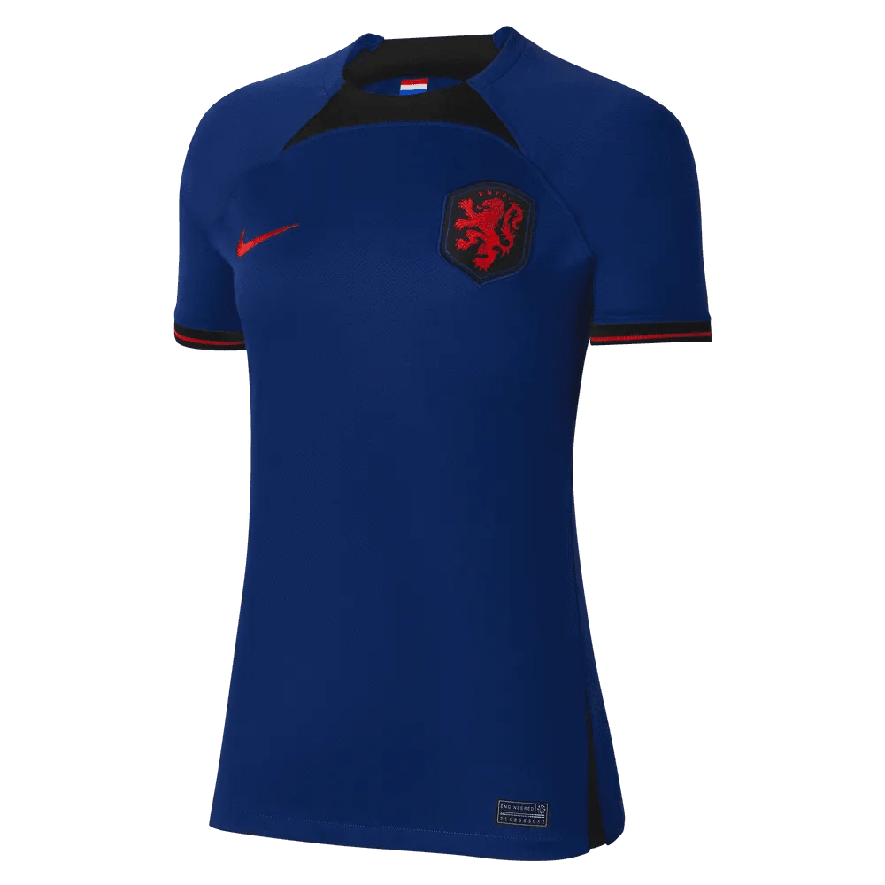 2022-23 Netherlands Women's Away Soccer Jersey - Deep Royal Blue 