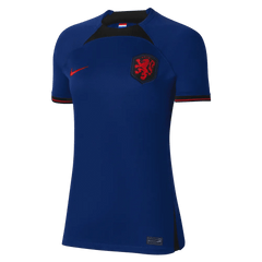 2022-23 Netherlands Women's Away Soccer Jersey - Deep Royal Blue 
