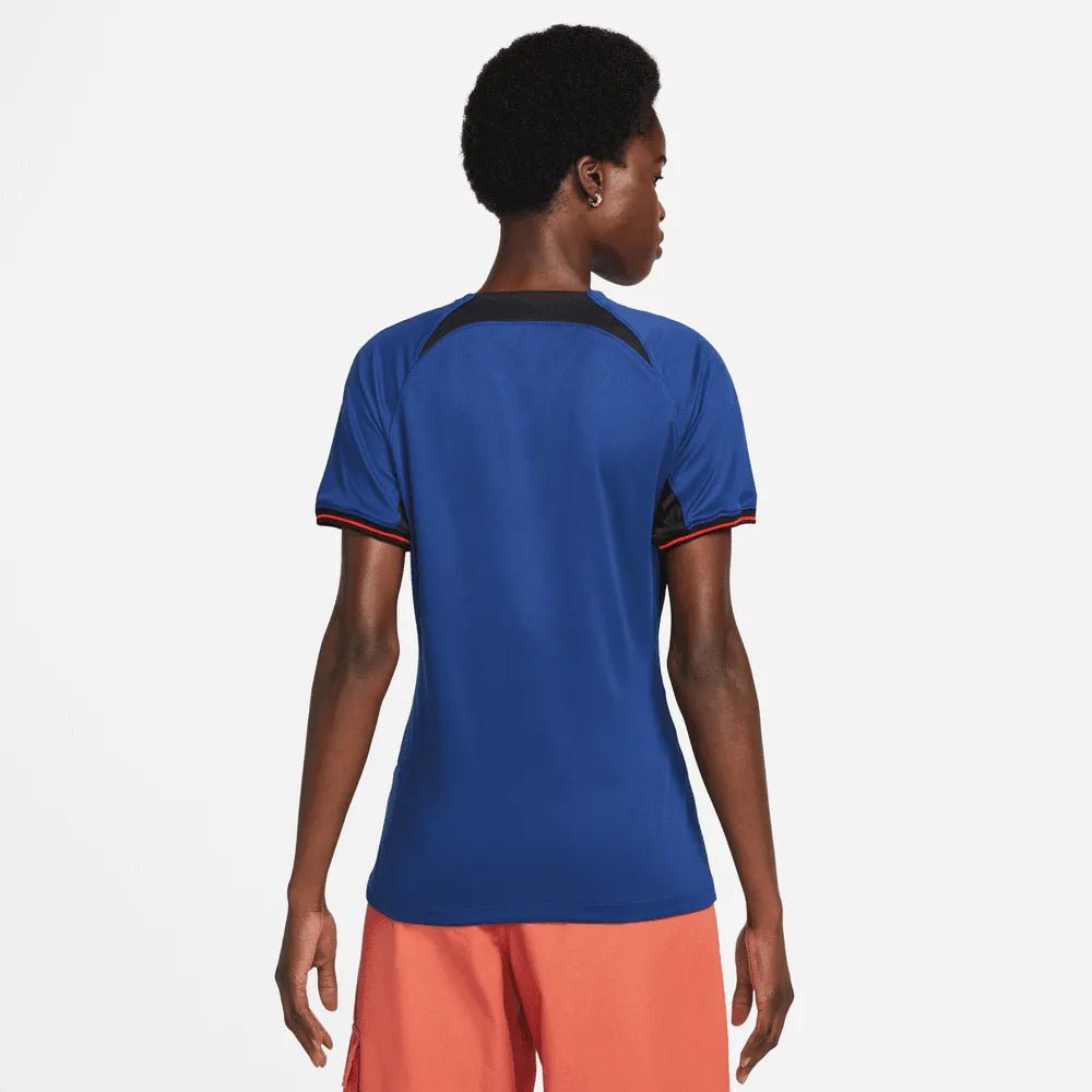 2022-23 Netherlands Women's Away Soccer Jersey - Deep Royal Blue 
