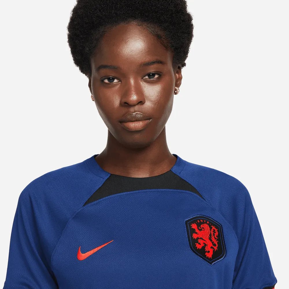 2022-23 Netherlands Women's Away Soccer Jersey - Deep Royal Blue 