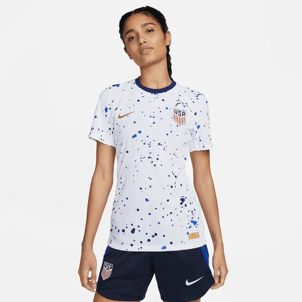 2023-24 USA Women's Home Authentic Soccer Jersey (No Stars) 