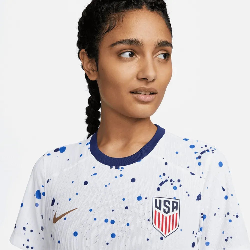 2023-24 USA Women's Home Authentic Soccer Jersey (No Stars) 
