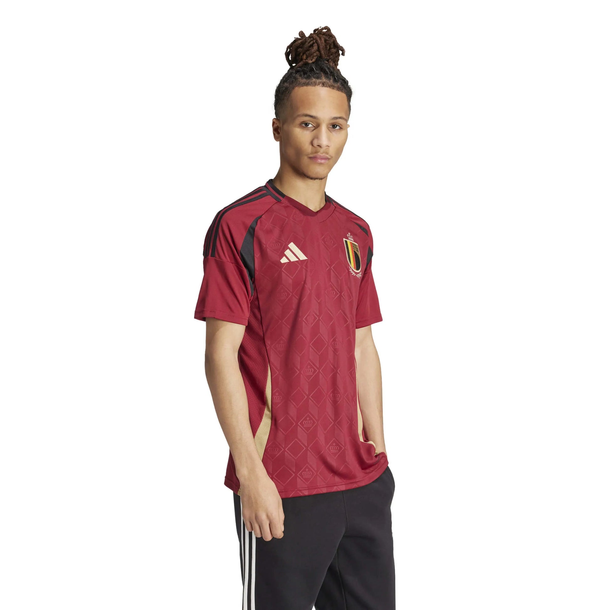 2024-25 Belgium Men's Stadium Home Soccer Jersey
