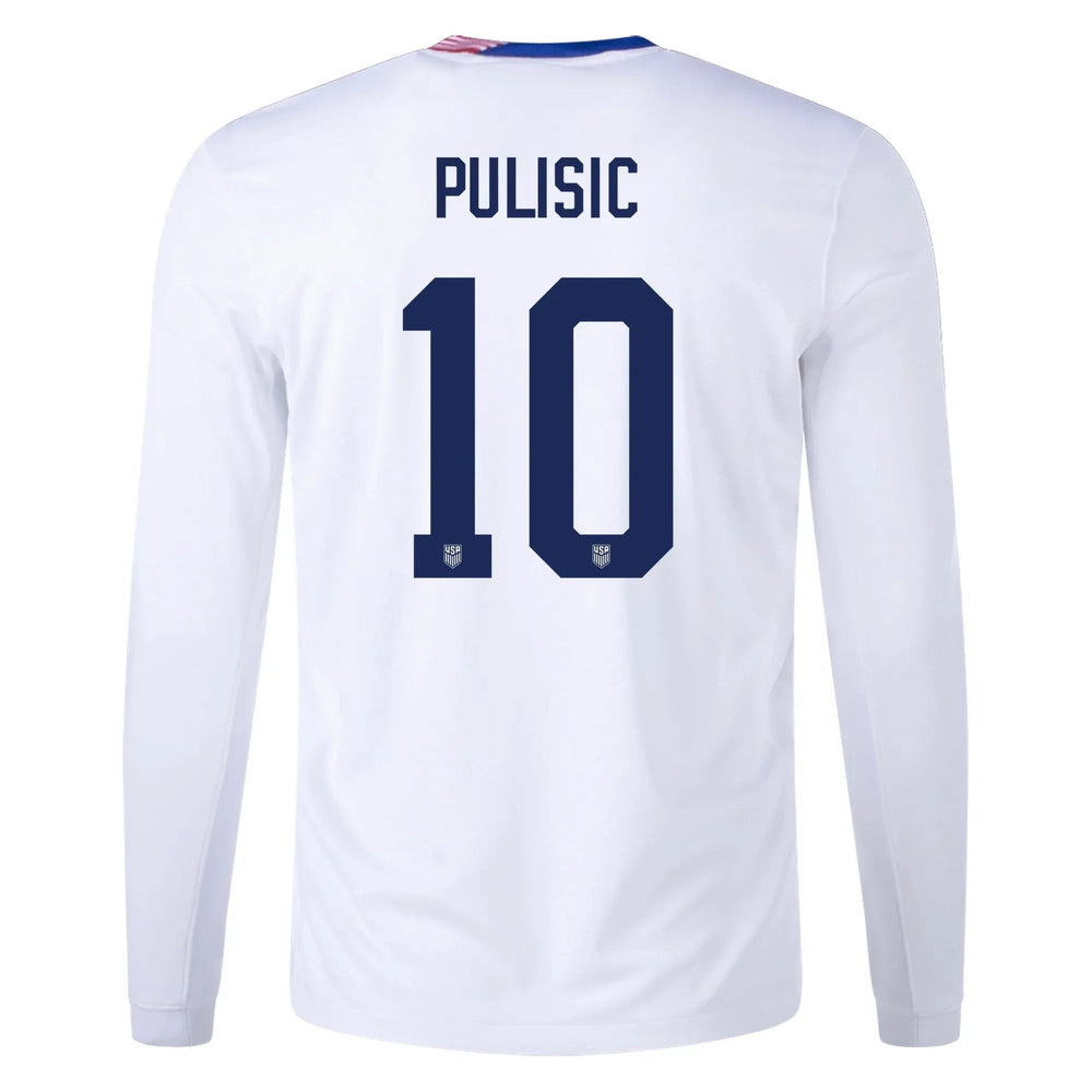 2024-25 USA Men's Stadium Home Long-Sleeve Soccer Jersey