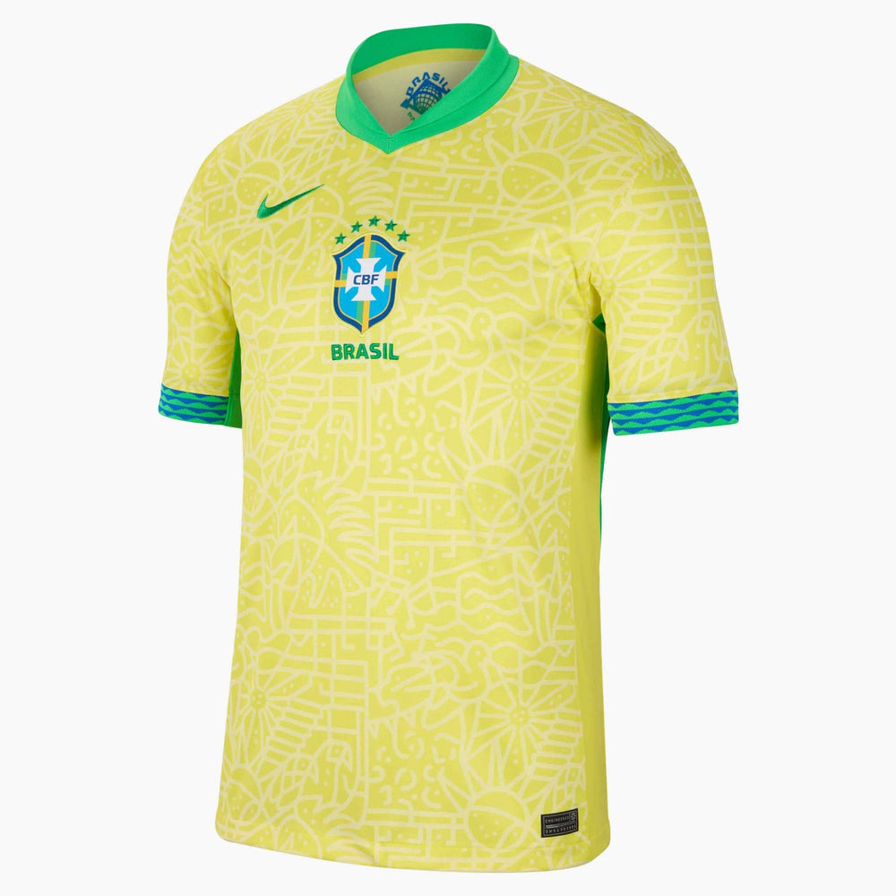 2024-25 Brazil Men's Stadium Home Soccer Jersey 