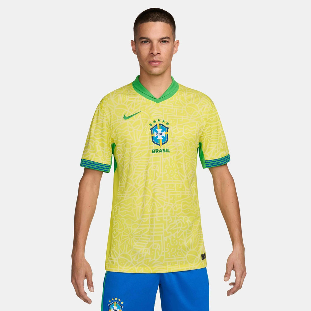 2024-25 Brazil Men's Stadium Home Soccer Jersey 