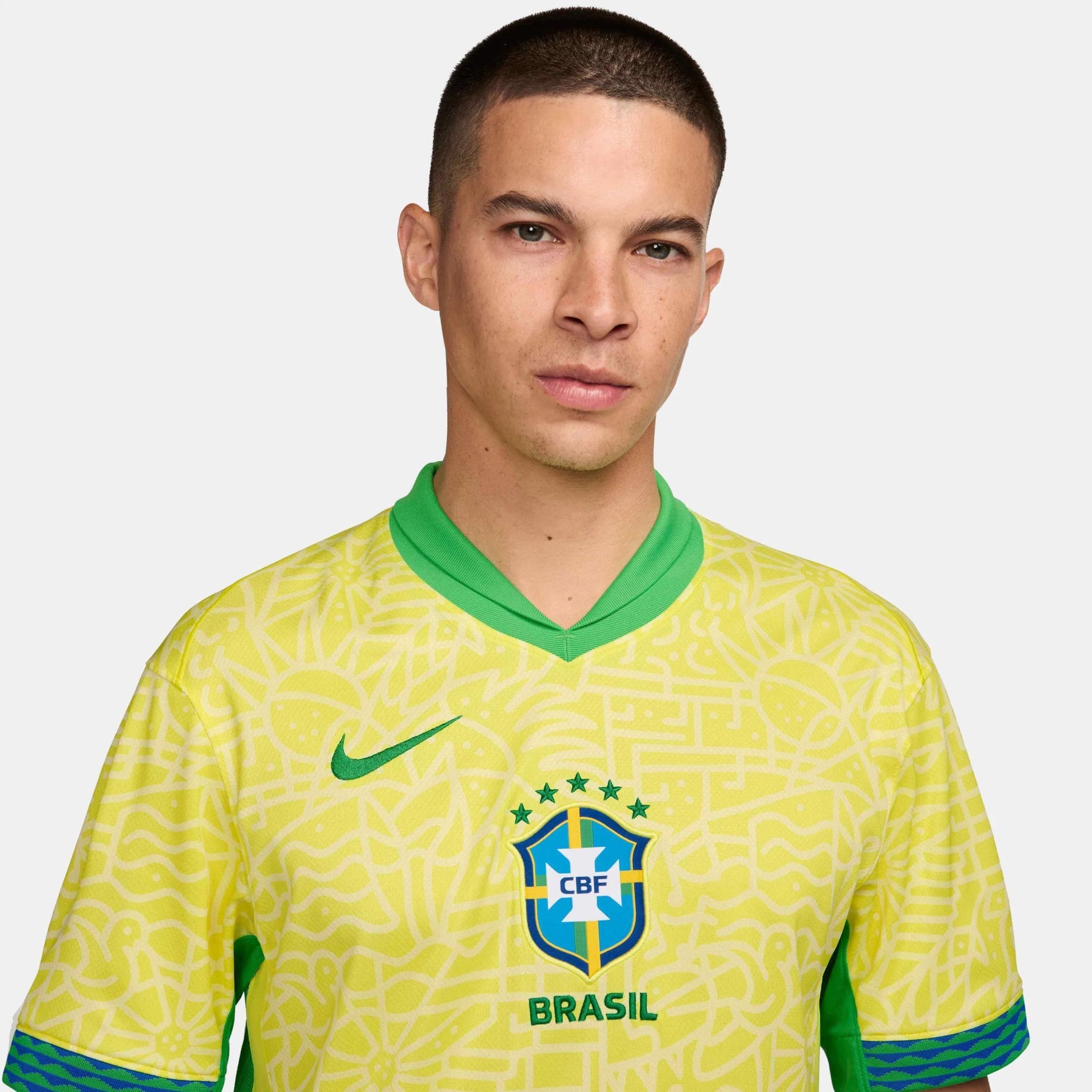 2024-25 Brazil Men's Stadium Home Soccer Jersey 