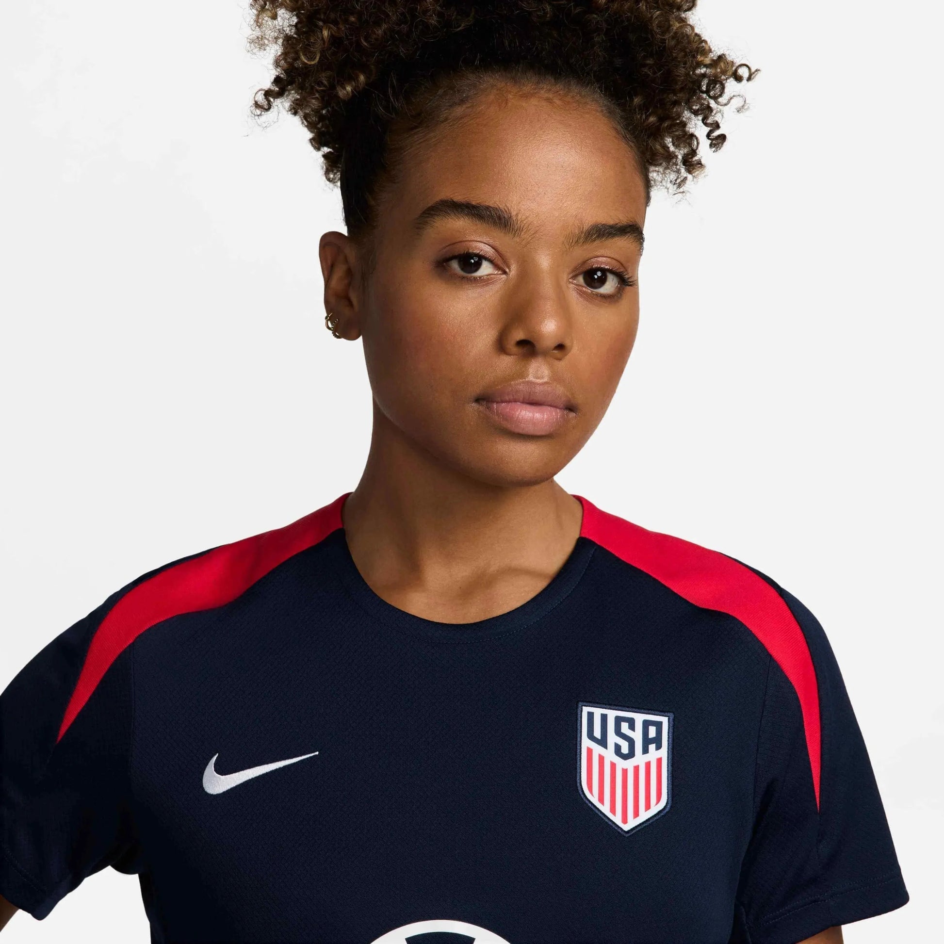 2024-25 USA Women Dri-Fit Short-Sleeve Knit Top 