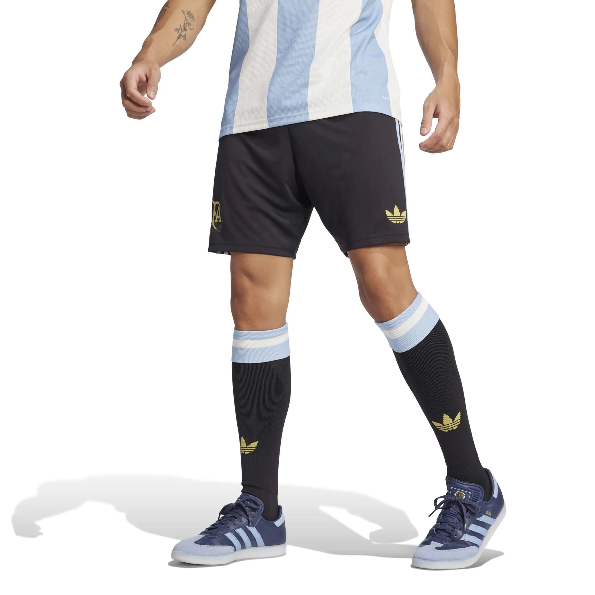 2025 Argentina Men's 50th Anniversary Soccer Shorts Black 