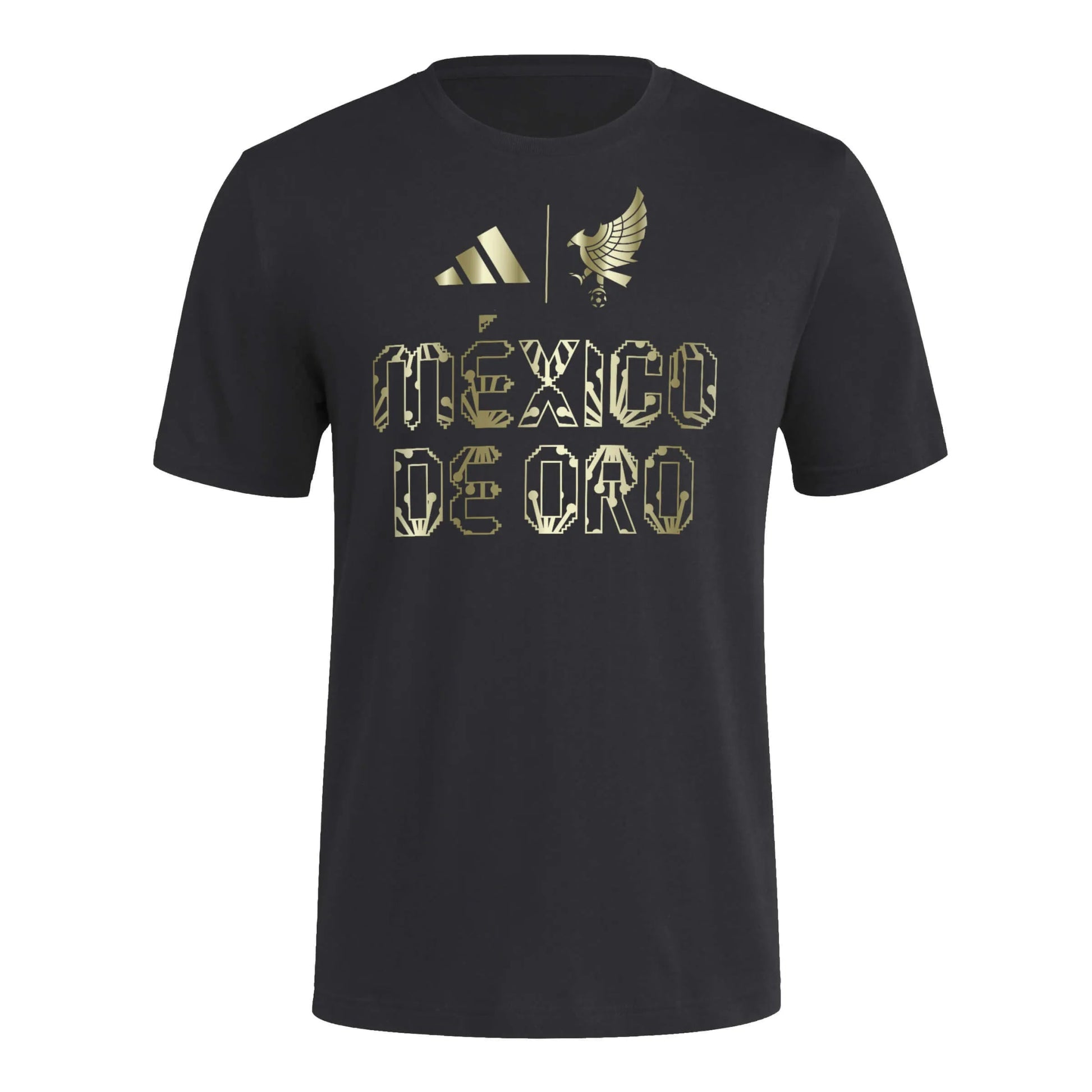2025 Mexico Men's De Oro HOB Tee Black / Soccr-Mxs-Sxa 