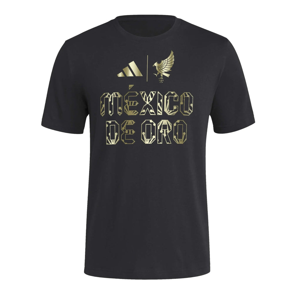 2025 Mexico Men's De Oro HOB Tee Black / Soccr-Mxs-Sxa 