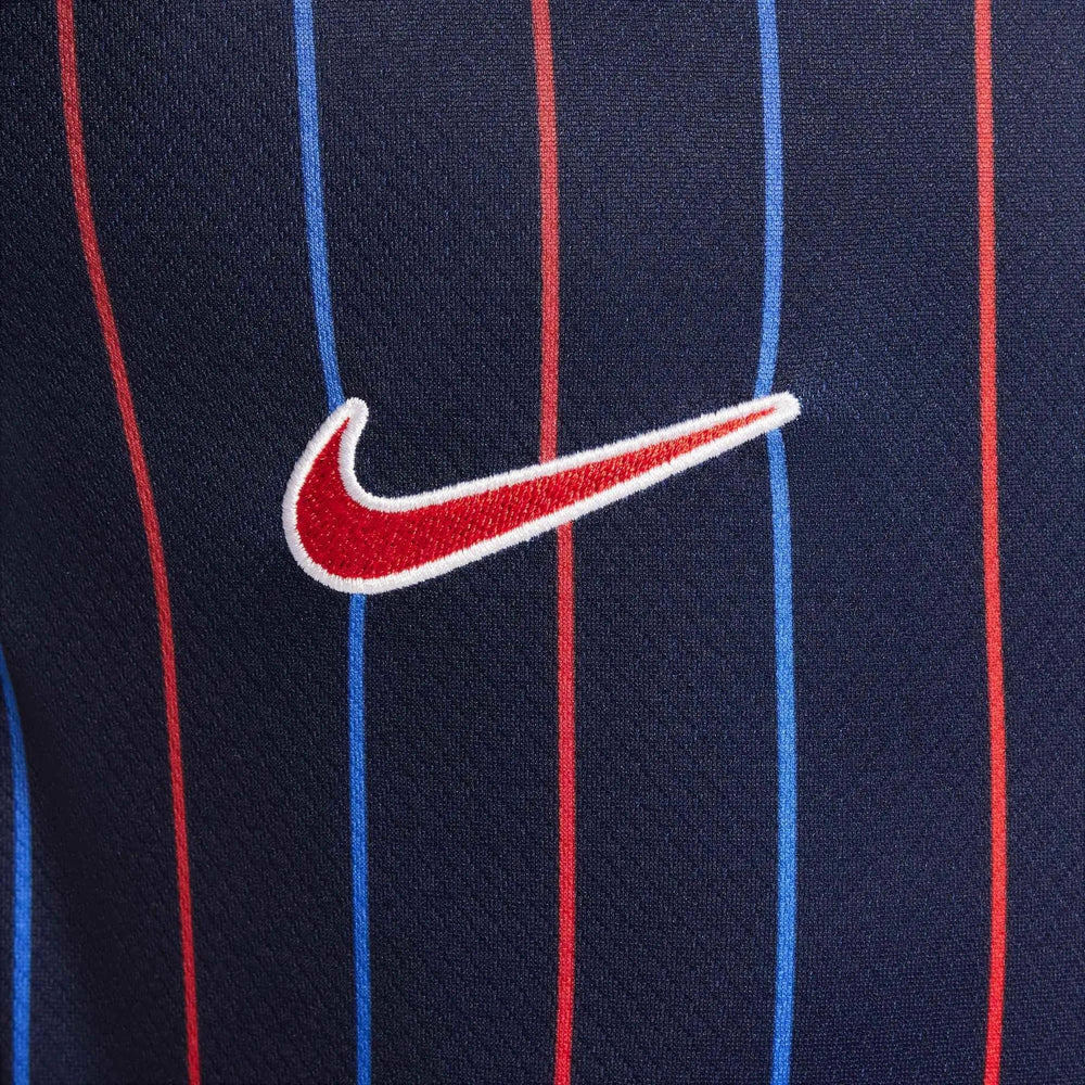 2025 USA Youth Stadium Away Soccer Jersey Obsidian/Challenge Red 