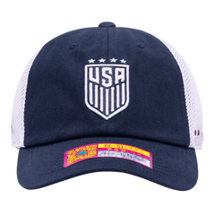 Fan Ink Collection USWNT Aerial Adjustable Hat Navy/White 