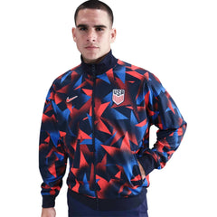 2025 USA Men's Academy Pro Anthem Jacket Obsidian/Challenge Red 