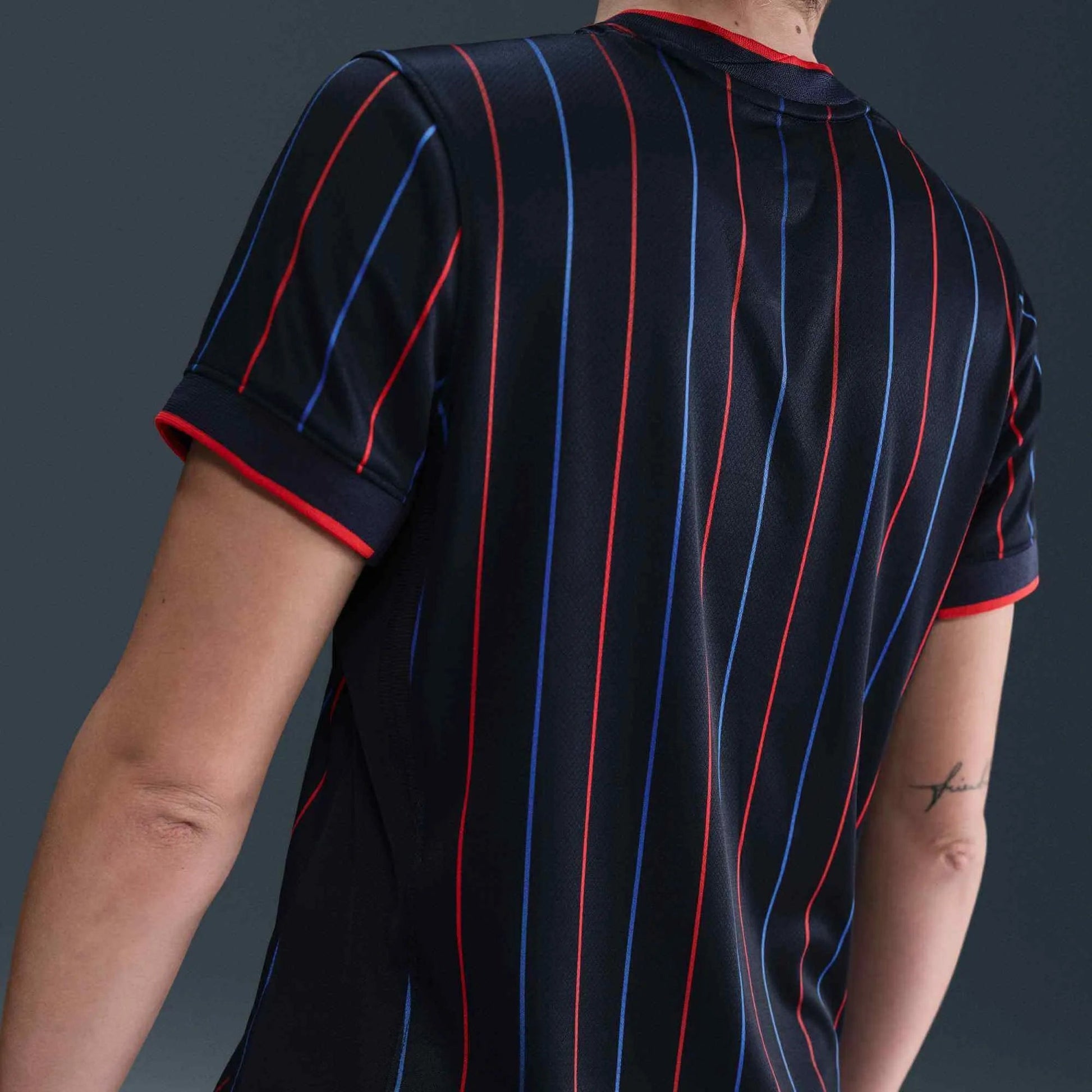 2025 USA Women's 4-Star Stadium Away Soccer Jersey Obsidian/Challenge Red/Challenge Red 