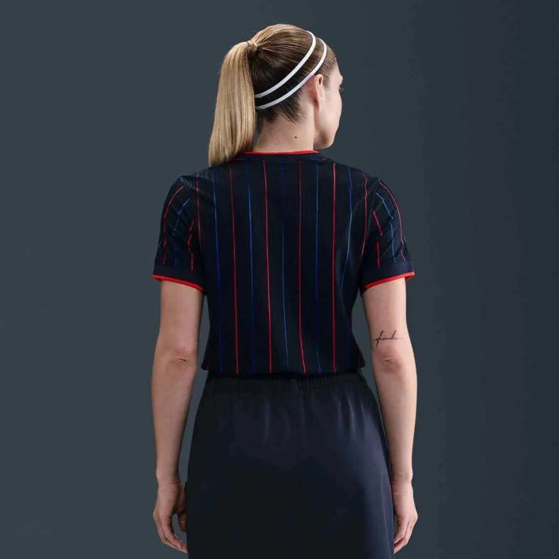 2025 USA Women's 4-Star Authentic Away Soccer Jersey Obsidian/Challenge Red/Challenge Red 