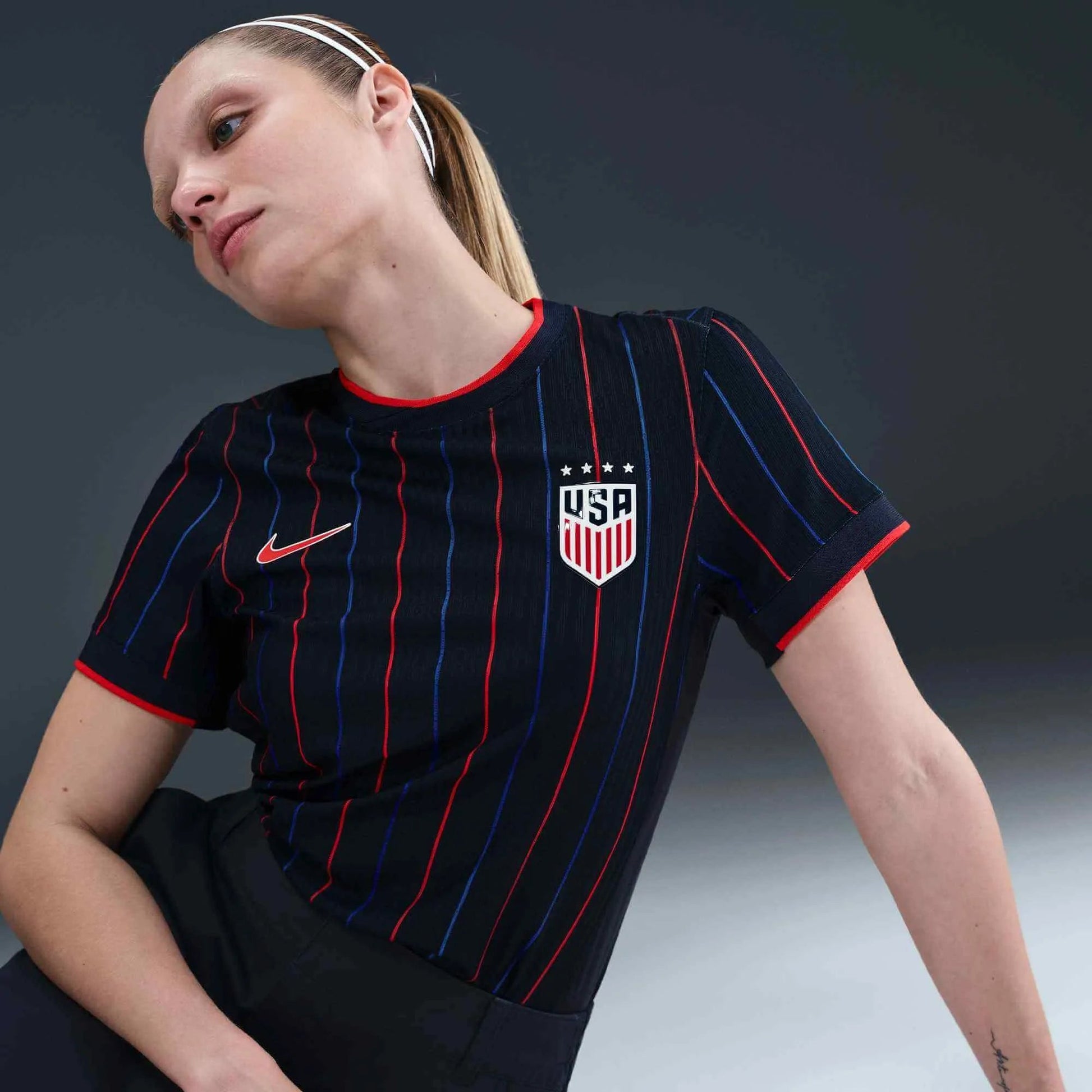 2025 USA Women's 4-Star Authentic Away Soccer Jersey