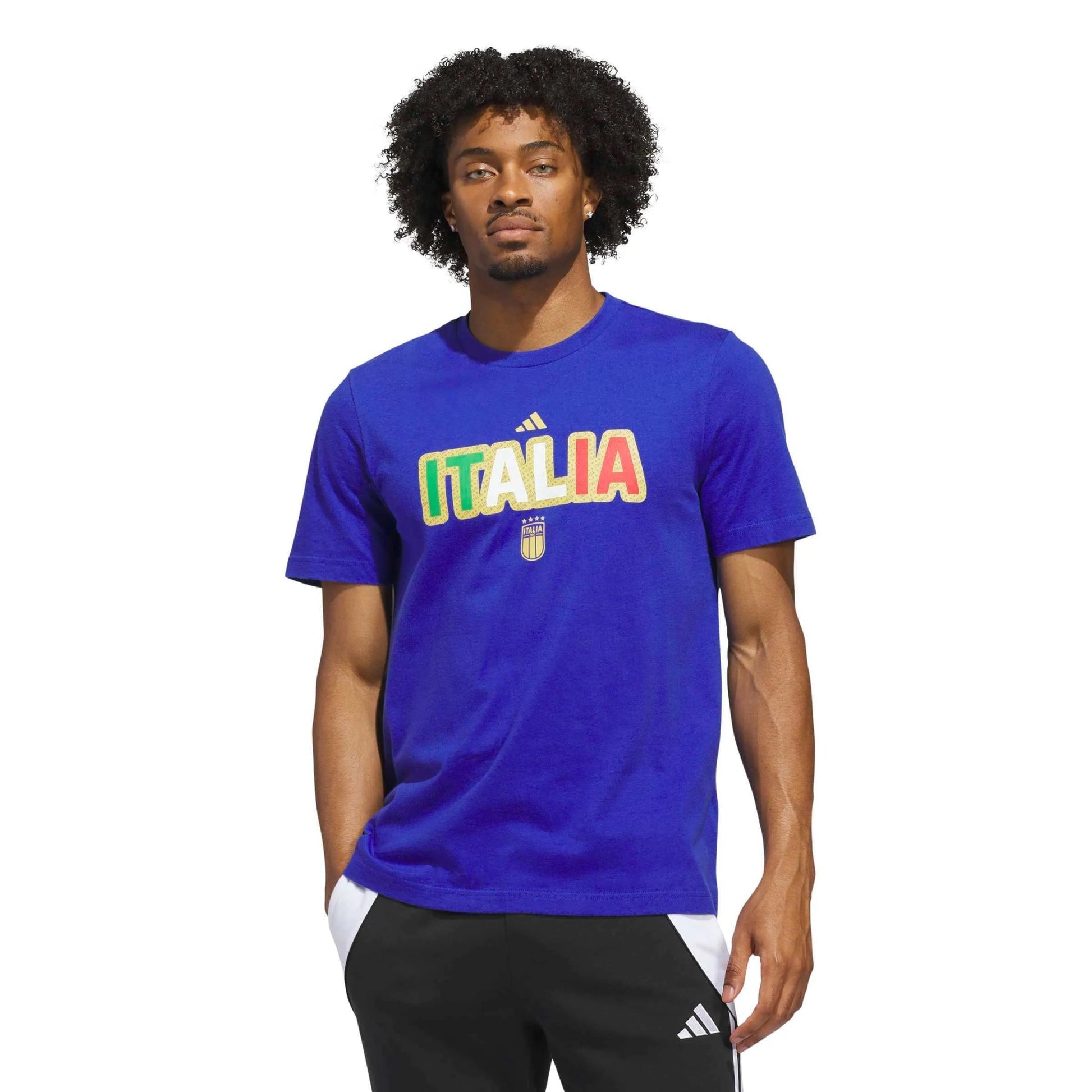 2026 Italy Men's World Cup HJH Tee Semi Lucid Blue 
