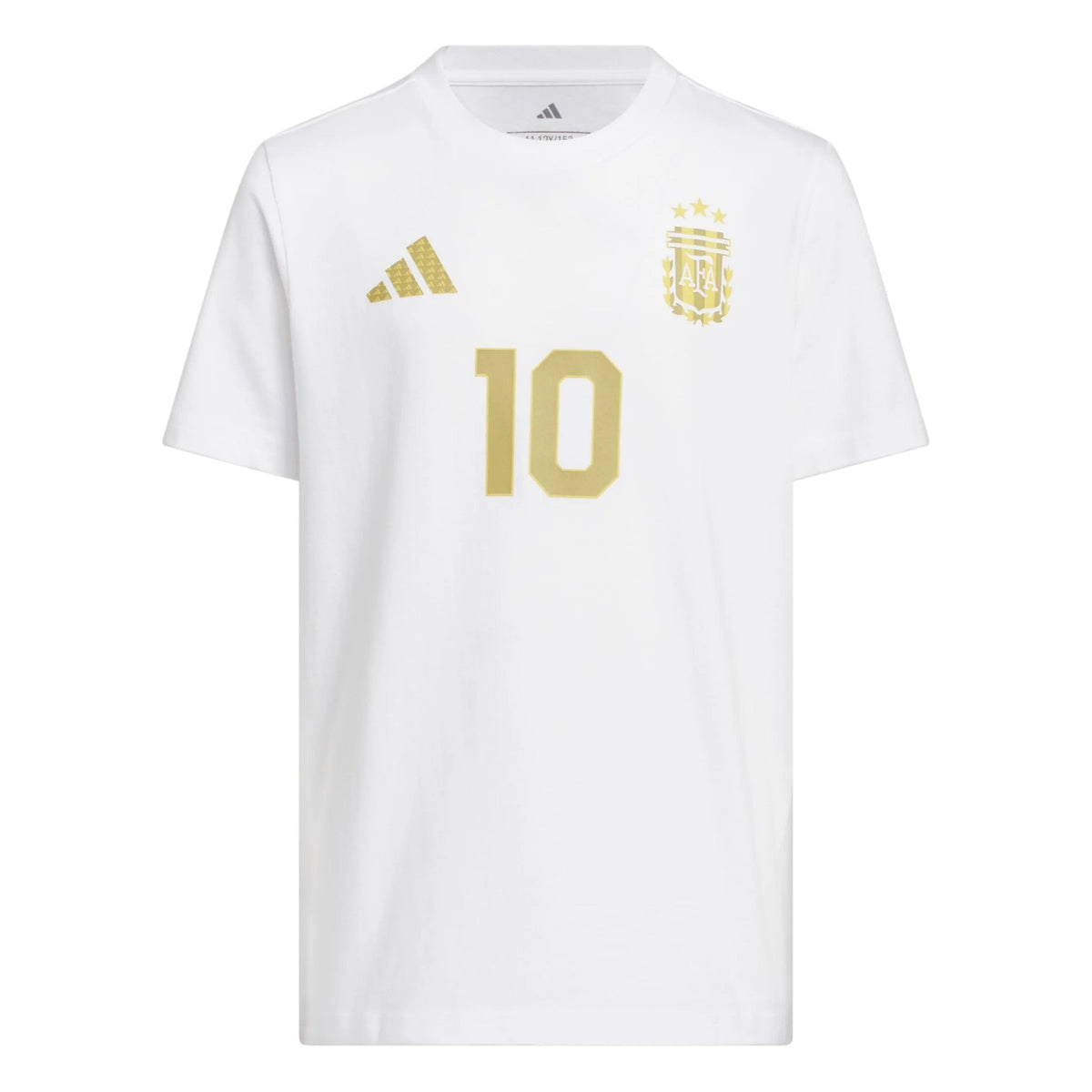2026 Argentina Youth Messi Name And Number Tee White 