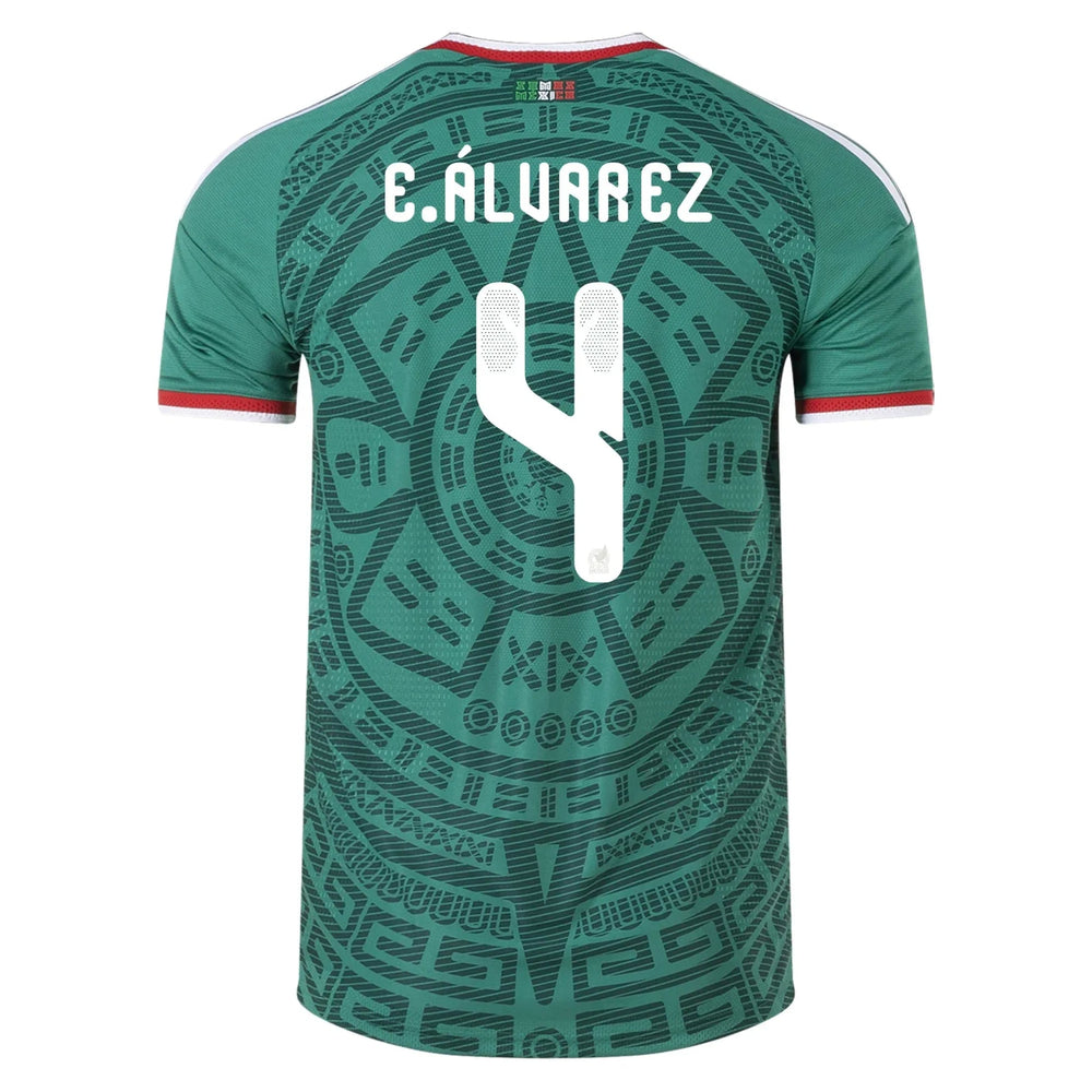 2026 Mexico Men's Authentic Home Soccer Jersey Bold Green 