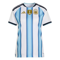 2026 Argentina Women's Stadium Home Soccer Jersey White / Icey Blue / Light Blue 