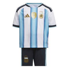 2026 Argentina Kid's Home Mini Kit White / Icey Blue / Light Blue 