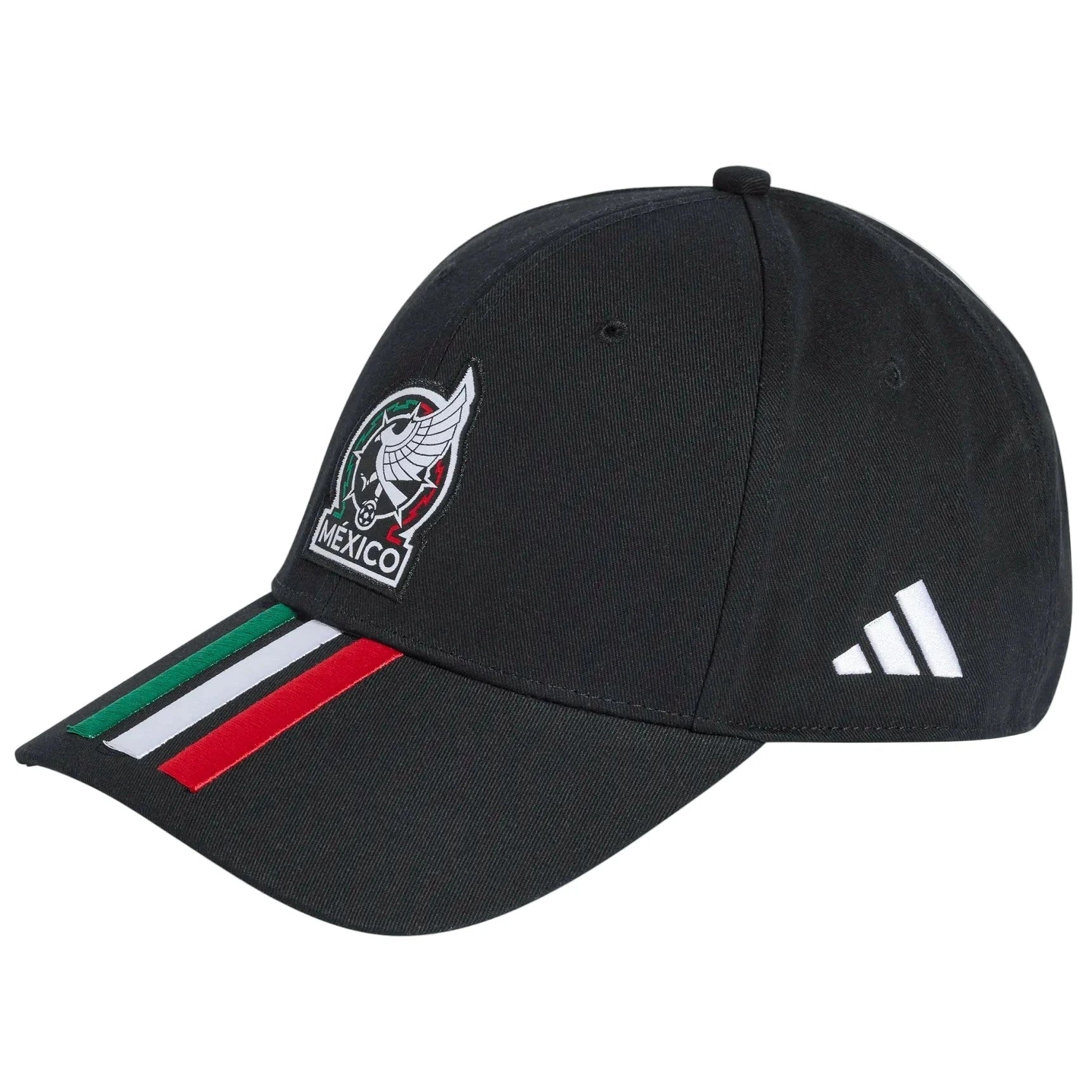 2026 Mexico Baseball Cap 3 Stripes Black 