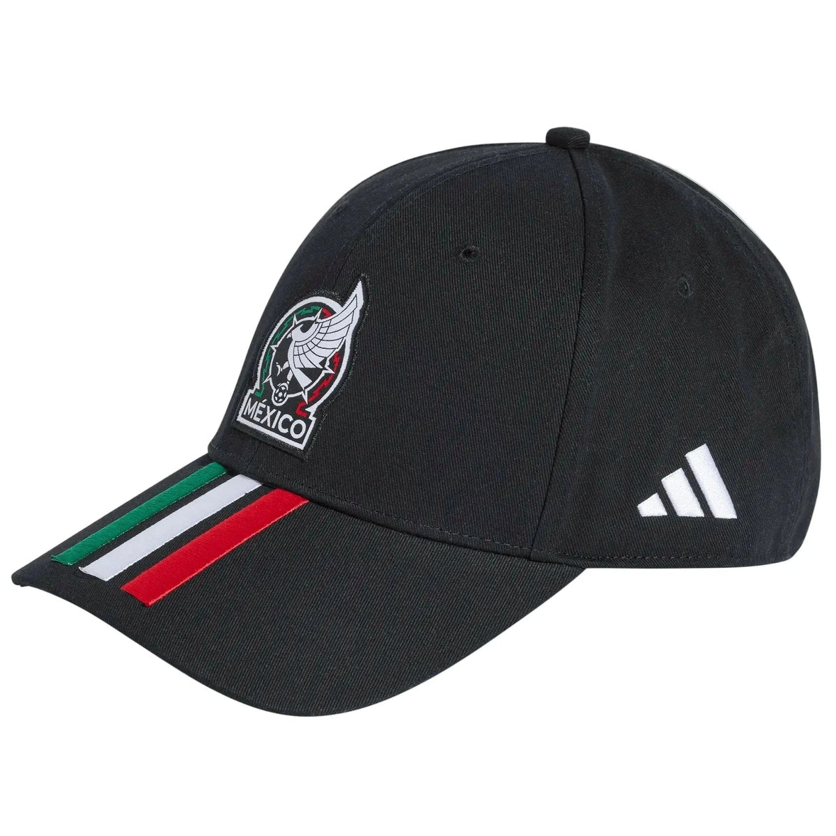 2026 Mexico Baseball Cap 3 Stripes Black 