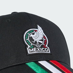 2026 Mexico Baseball Cap 3 Stripes Black 