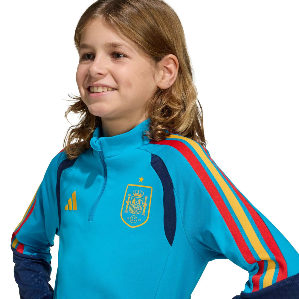 2026 Spain Youth Tiro Training Top Bold Aqua 