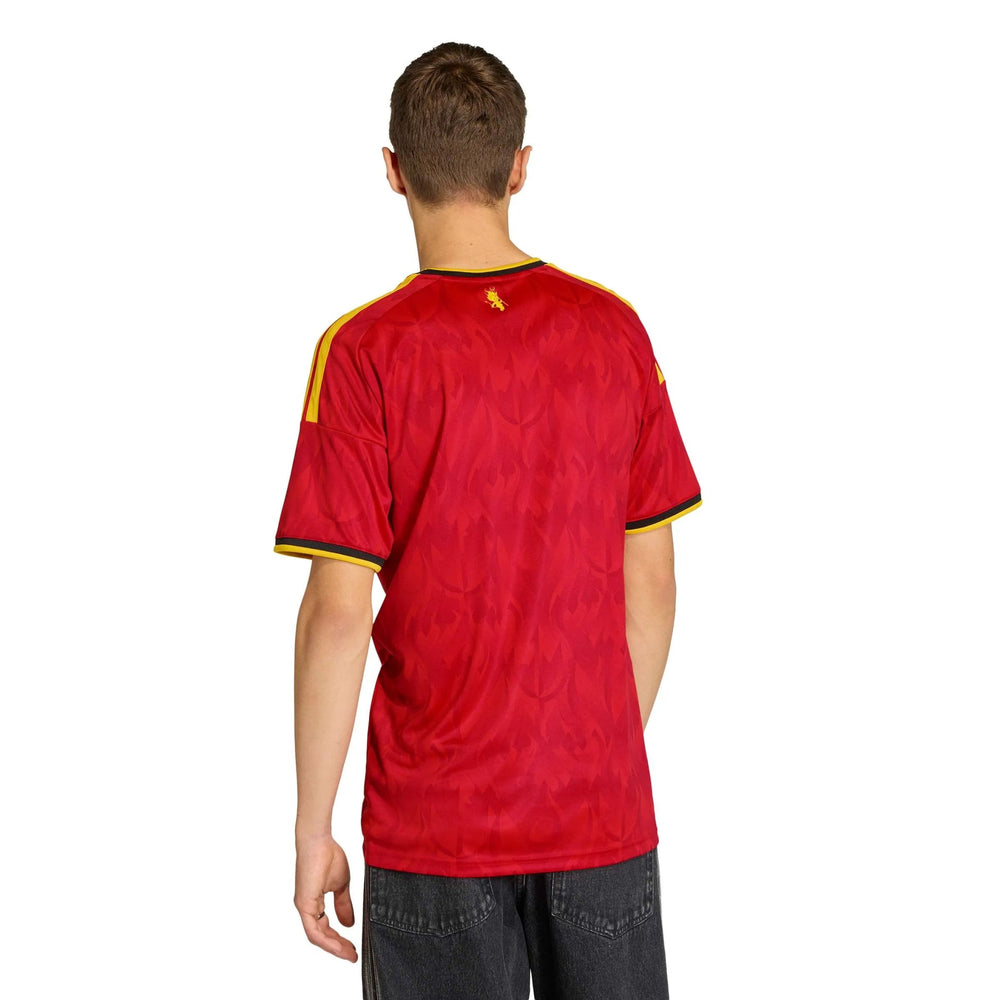 2026 Belgium Men's Stadium Home Soccer Jersey Red / Bold Gold 