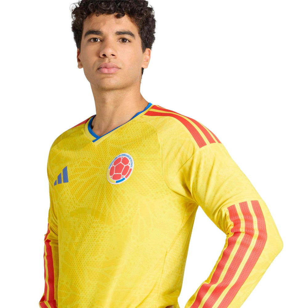 2026 Colombia Men's Authentic Home Long-Sleeve Soccer Jersey