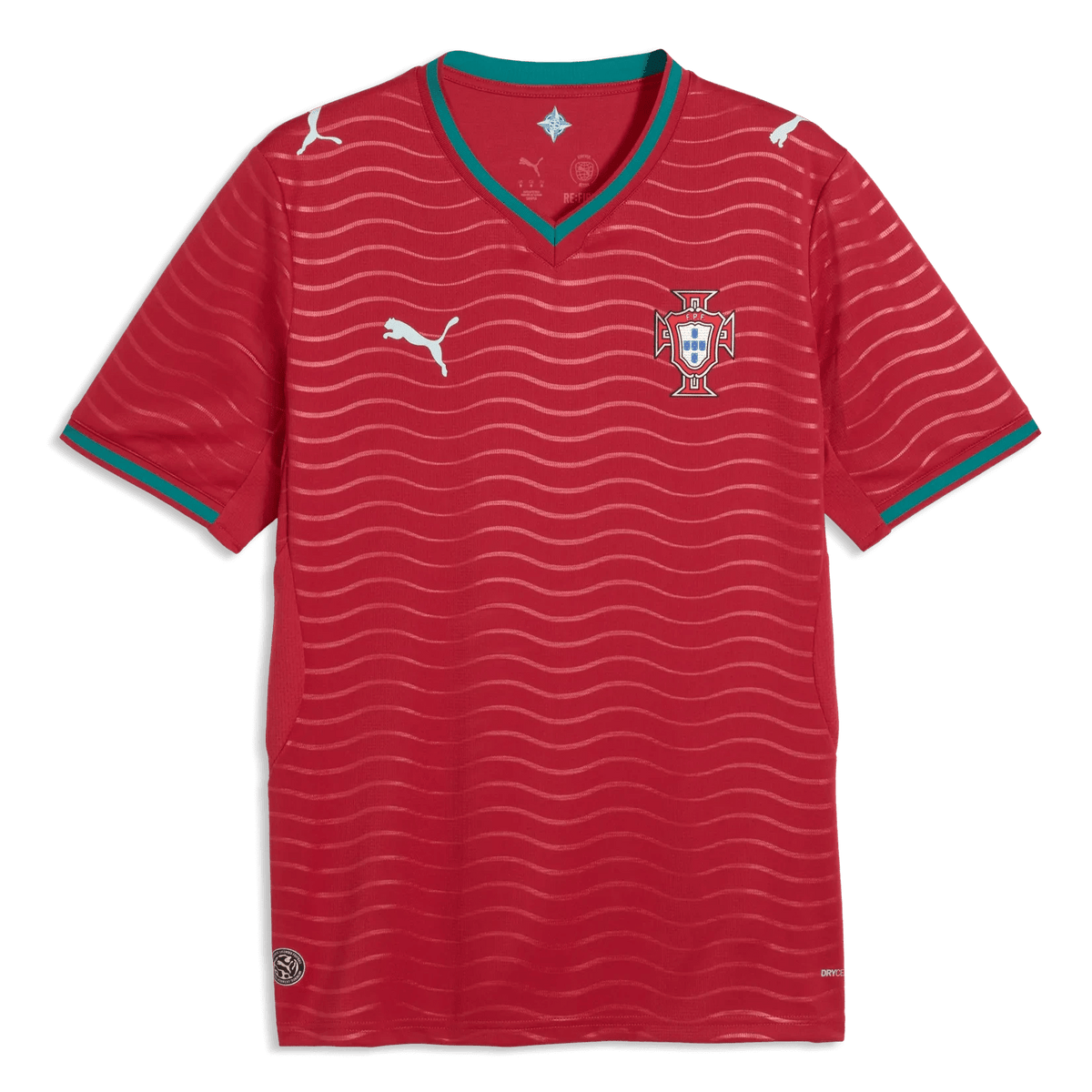 2026 Portugal Men's Stadium Home Soccer Jersey Club Red-Green Lagoon 