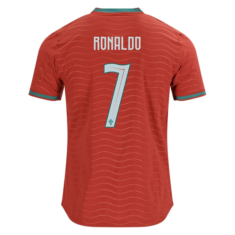 2026 Portugal Men's Authentic Home Soccer Jersey Club Red-Green Lagoon 