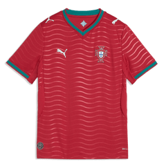 2026 Portugal Youth Stadium Home Soccer Jersey Club Red-Green Lagoon 
